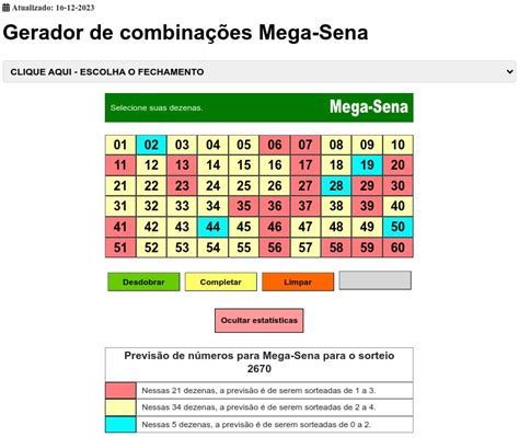 gerador de apostas mega sena - Gerador de Jogos para Mega Sena Online 